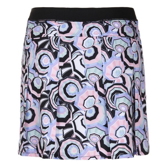 RLX RALPH LAUREN Black & Multicolor Umbrella Print Golf Tennis Skort Skirt, S - Picture 6 of 16